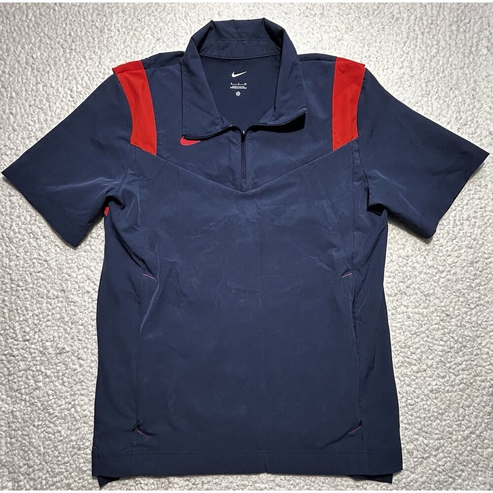 Nike Football Coach Performance 1/4 Zip Short Sleeve Sideline Jacket Size S